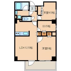 レジディア文京音羽(3LDK/3階)の間取り写真