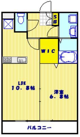 グランルミエール 915173(1LDK/2階)の間取り写真