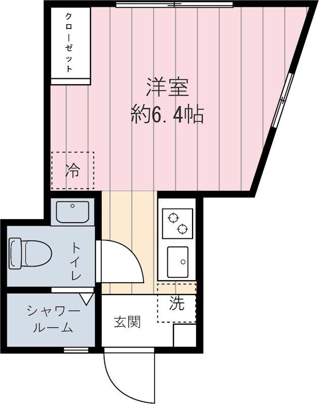 エスポワール上落合(ワンルーム/2階)の間取り写真