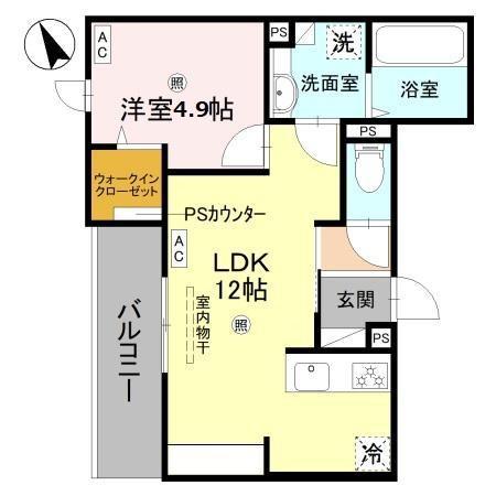FT.RECOLTE(1LDK/3階)の間取り写真