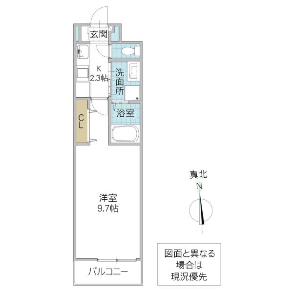 ファースト スター(1K/2階)の間取り写真