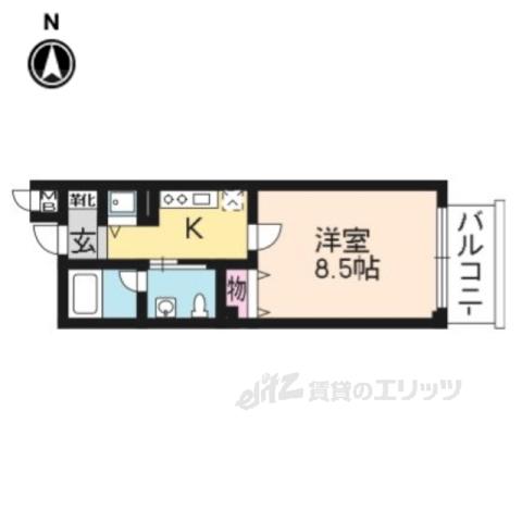 SHICATA ONZE BLDG(1K/8階)の間取り写真