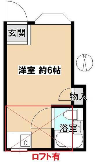 エスポワール両国(ワンルーム/1階)の間取り写真