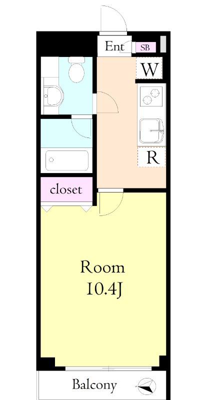 コンフォート大泉学園II(1K/3階)の間取り写真