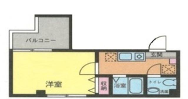 アーバヒルズ中野新橋(1K/2階)の間取り写真