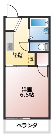第2すみれハイツ(1K/2階)の間取り写真