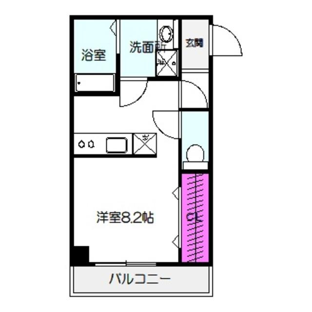クライス横堤(ワンルーム/3階)の間取り写真