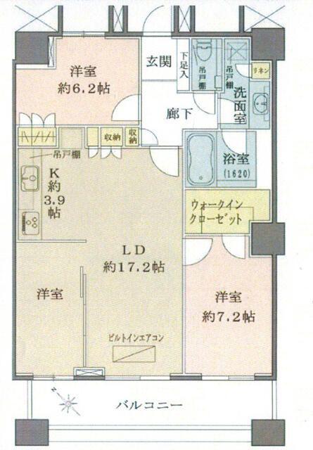 THE TOKYO TOWERS MID TOWER ザ・東京タワーズ(3LDK/45階)の間取り写真