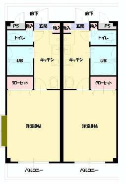 PRIMERA壱番館(1K/1階)の間取り写真