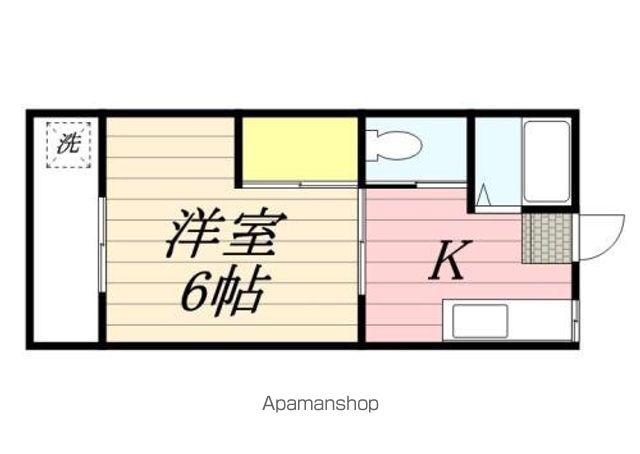 サマリアマンション(1K/2階)の間取り写真