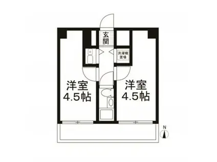 フォーシム用賀(2K/7階)の間取り写真