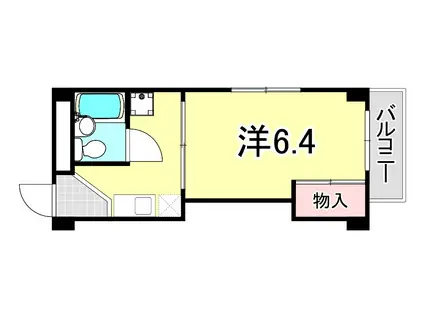 MSTYLE武庫之荘I(1K/4階)の間取り写真