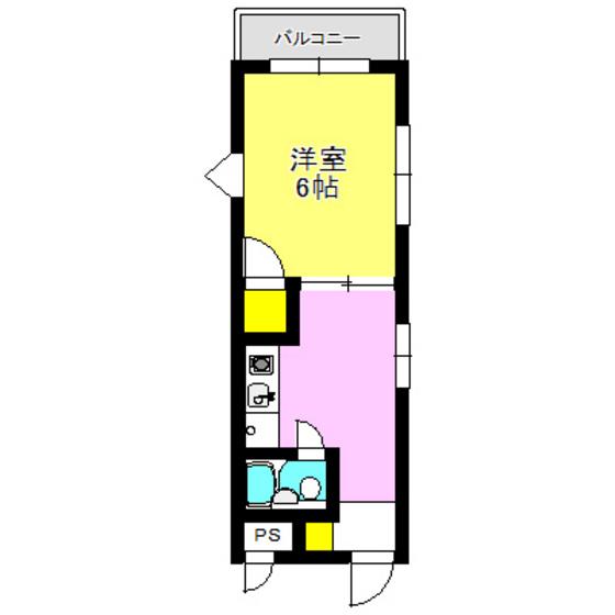 アーバンハイツ21(1K/2階)の間取り写真