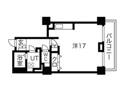 ジェイタワー西大井(ワンルーム/15階)の間取り写真