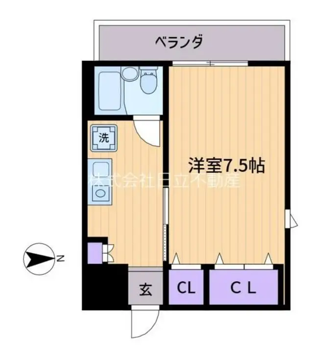 ベルエール調布 3階階 間取り