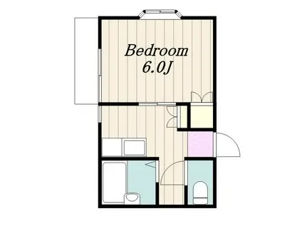 セレージュ湘南(1K/2階)の間取り写真