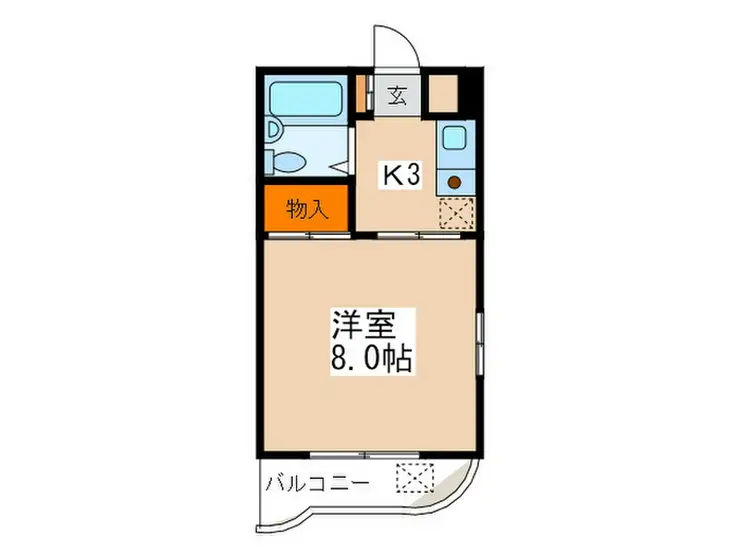 ラビットマンション 3階階 間取り