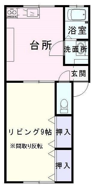コーポフラワ-C(1DK/1階)の間取り写真