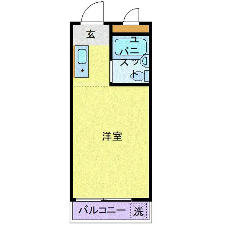スカイコート池尻 1階階 間取り
