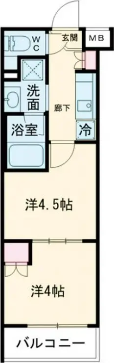 ハーモニーレジデンス中野本町パークサイド 3階階 間取り