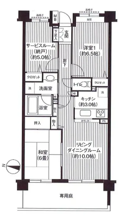 KS桜川 2階階 間取り