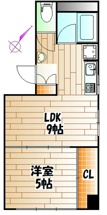 ジュネス西麻布 3階階 間取り