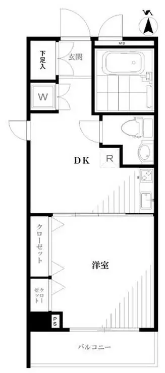 コーポラス華苑 4階階 間取り