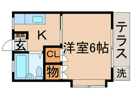 ヌーベル金町(1K/1階)の間取り写真