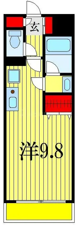 レーベンス八幡 4階階 間取り
