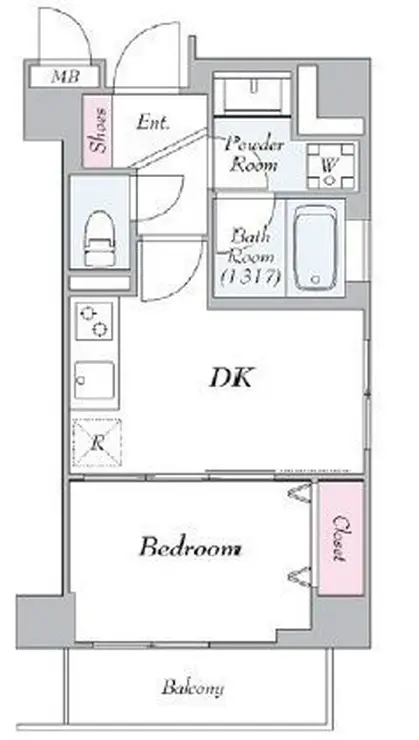 グランジュール明大前 1階階 間取り