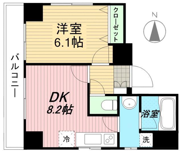 レジーナ浅草橋(1DK/7階)の間取り写真