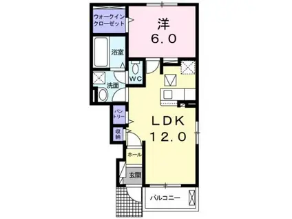 ハートホーム I(1LDK/1階)の間取り写真