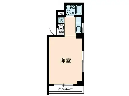 メゾン丸十(ワンルーム/5階)の間取り写真