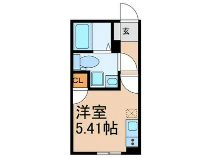 中板橋レジデンス(ワンルーム/1階)の間取り写真