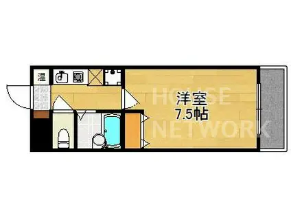 グランデヴェラ(1K/2階)の間取り写真