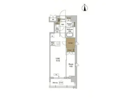 RJRプレシア蒲田(1LDK/3階)の間取り写真