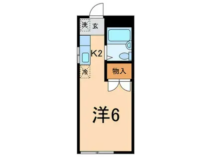 サンハイム馬込(ワンルーム/2階)の間取り写真