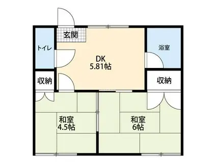 マミーハイツ(2DK/2階)の間取り写真