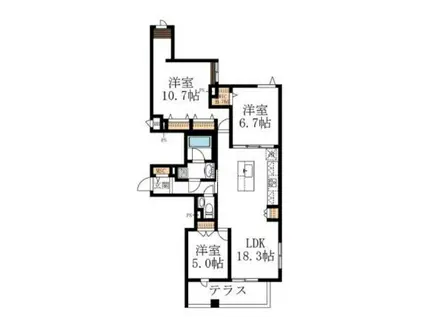 LS PLUS 豊玉南(3LDK/1階)の間取り写真