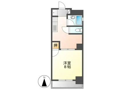 WELL BEING大須(1K/5階)の間取り写真