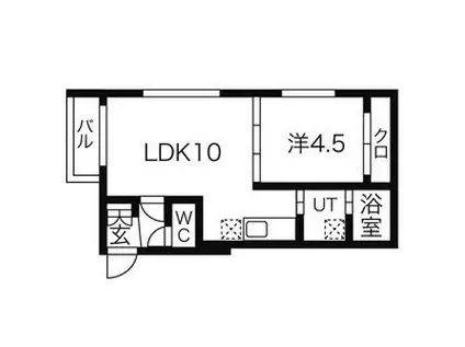 レジェーロ(1LDK/1階)の間取り写真