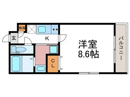 カミューレメリーランス(1K/5階)の間取り写真