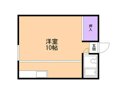 FC FARNEST NISHIOKA(1K/2階)の間取り写真