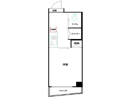 センチュリーマンション本駒込(1K/3階)の間取り写真