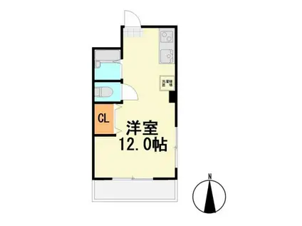 伊田ビル(ワンルーム/3階)の間取り写真