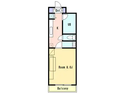 サンロイヤル東山(1K/5階)の間取り写真