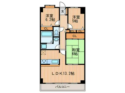 コート豊中新千里南町(3LDK/7階)の間取り写真