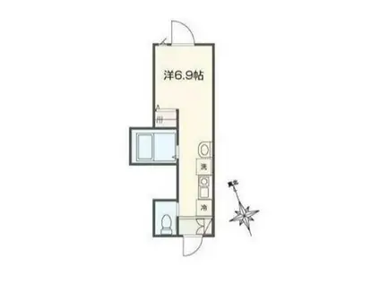 MELLAS久我山(ワンルーム/2階)の間取り写真