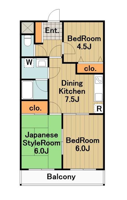 コスモ淵野辺(3DK/3階)の間取り写真