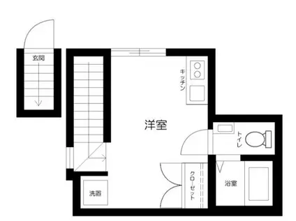 カーサディア蒲田(ワンルーム/2階)の間取り写真